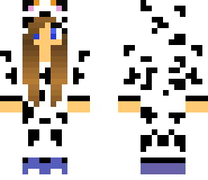 girl in cow onesie