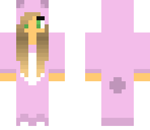 girl in teddy onesie 