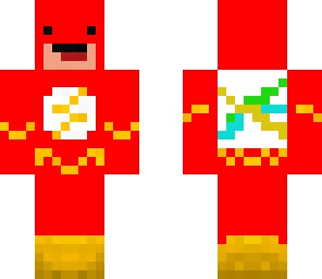flash with a businnes chart on his back