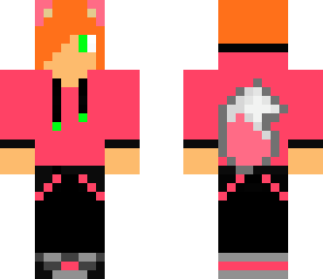 pink hoodie wolfy boy