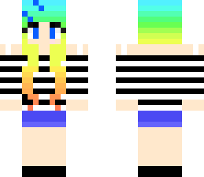 rainbow hair girl