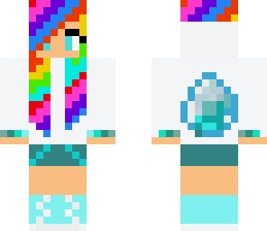 rainbow hoodie chick