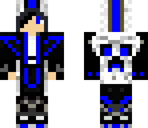 hombre azul