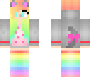 rainbow girl nyan cat
