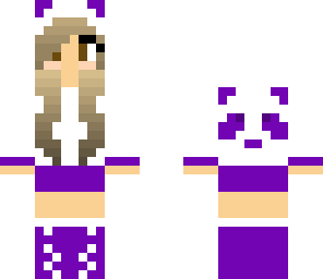 purple panda girl