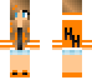 orange high school girl 