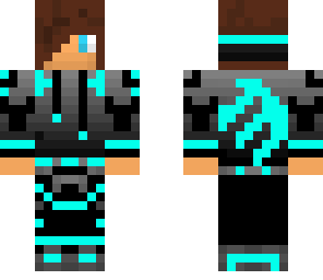 cool cyan teenager
