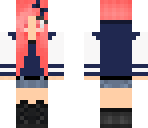 pink girl highschool
