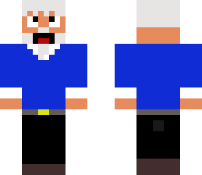 blue old man