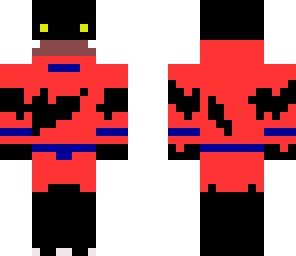 ungespielt in schwarz rot und blau