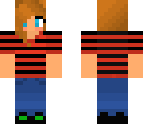 striped girl