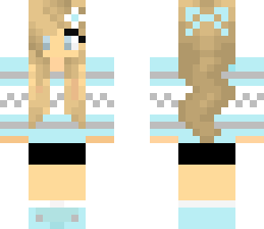 blond winter girl