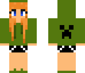 ginger creeper hoodie up