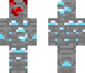 diamond ore with ruby face