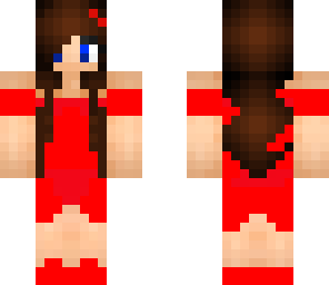 pretty red dress girl