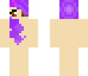purple ponytail