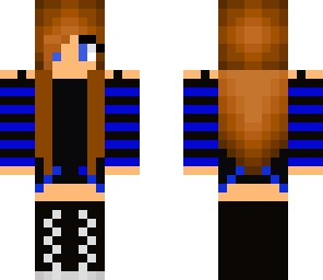 black and blue girl 1
