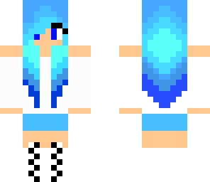 blue hair girl