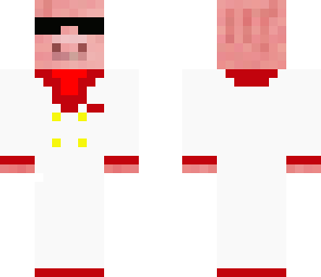 white tux pig