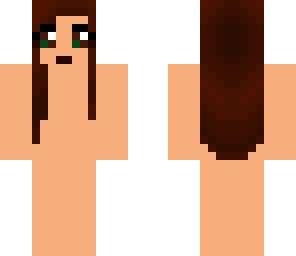brunette girl skin and hair base