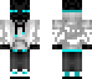 cool enderman sky blue