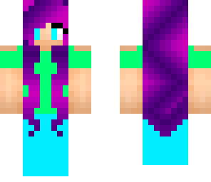 purple haired girl