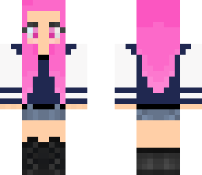pink girl highschool