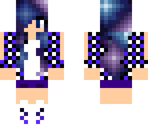 purple and blue girl
