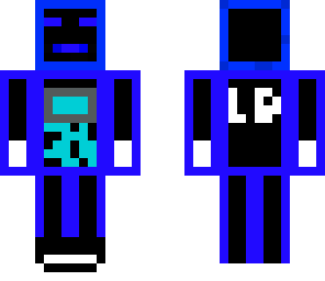 blue robotic man