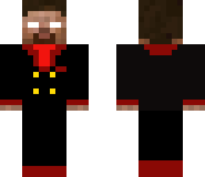 black and red tux herobrine