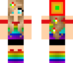 super cute rainbow girl