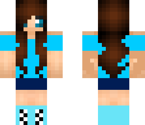 cool blue girl
