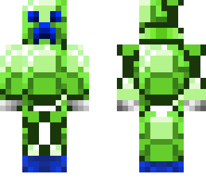 green diamond creeper hoodie with lapis shoes