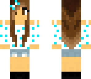 neon blue dot girl