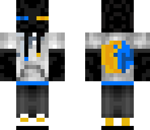 yellow and blue ender man