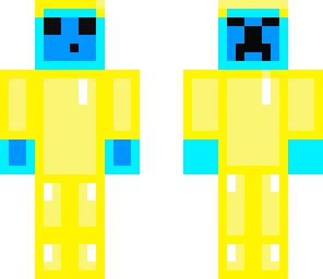 slime and creeper with golden amour