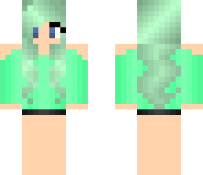 teal girl  l shaded l
