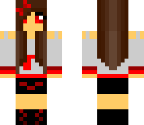 red cute music girl