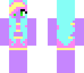 purple skin beach girl
