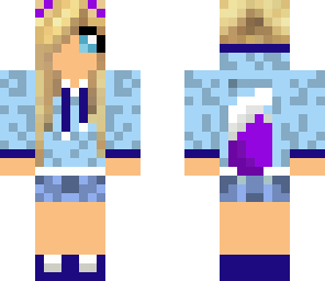 cute blonde fox girl w hoodie and headphones