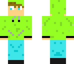 green hoodie