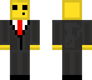 yellow slime in a suit