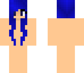 blue hair girl base