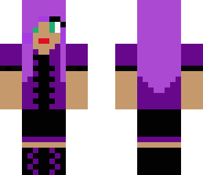 abba's girl in purple and black