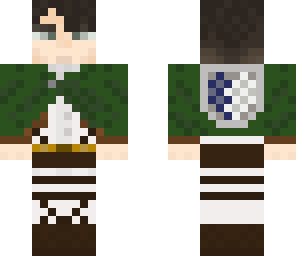 capitan levi rivaille con capa-estilo anime
