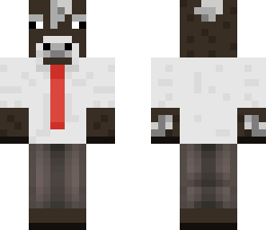 cow with shirt and tie