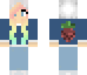 strawberry hoodie girl