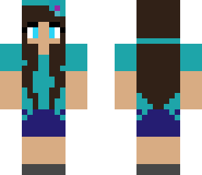 chica azul