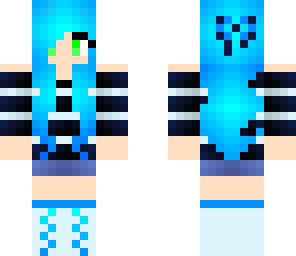 electric blue girl