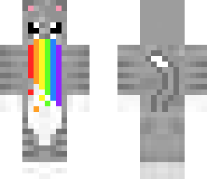 rainbow barfing cat